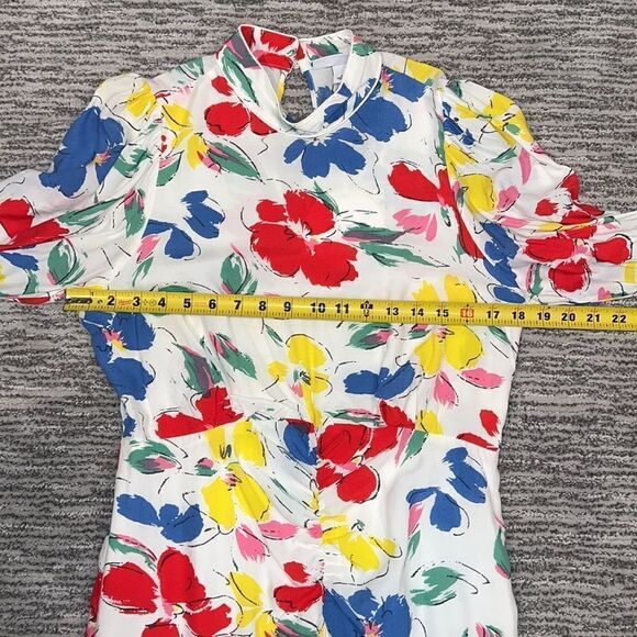 NWT RIXO For Target Floral Mock Neck Cascade Dress Size 8 - Picture 11 of 16